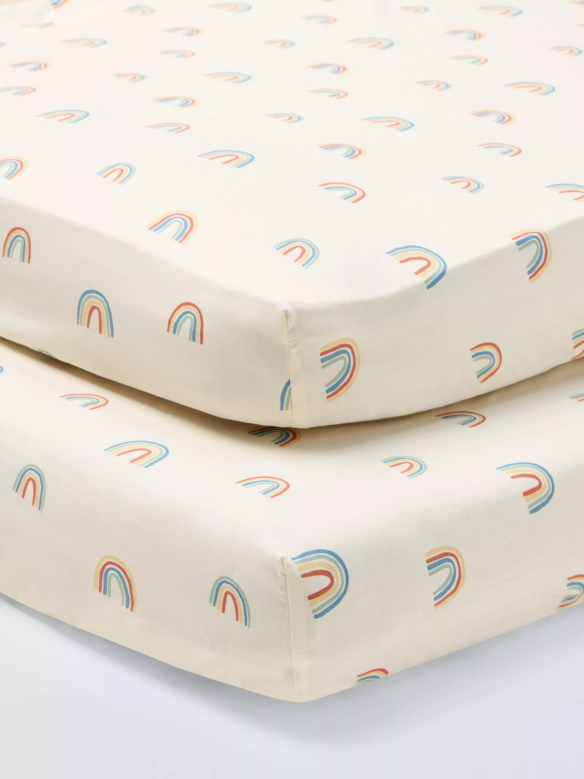 Rainbow fitted crib sheet best sale