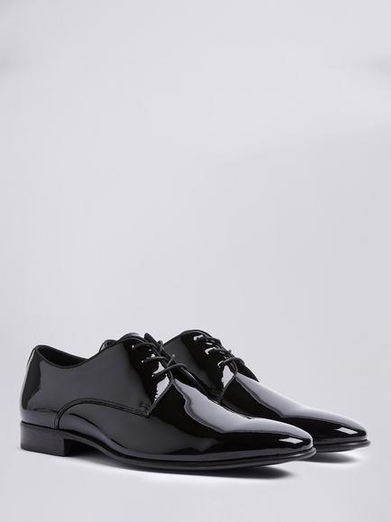 Moss John White Ivy Patent Dress Shoes, Black - view 2, Black