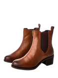 Moda in Pelle Natele Leather Ankle Boots, Tan