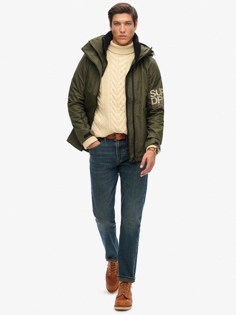 Product image 3 of 5, which shows Superdry Hooded Yachter SD Windbreaker Jacket, Army Khaki, L