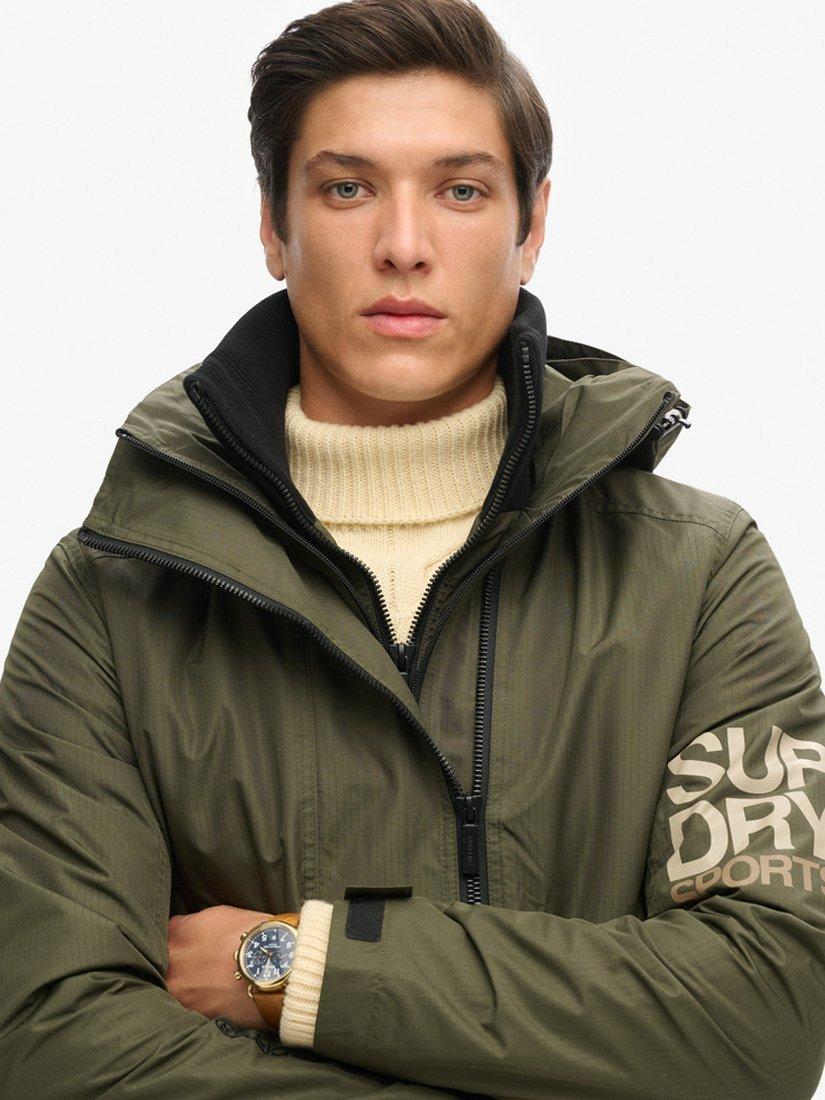 Product image 4 of 5, which shows Superdry Hooded Yachter SD Windbreaker Jacket, Army Khaki, L