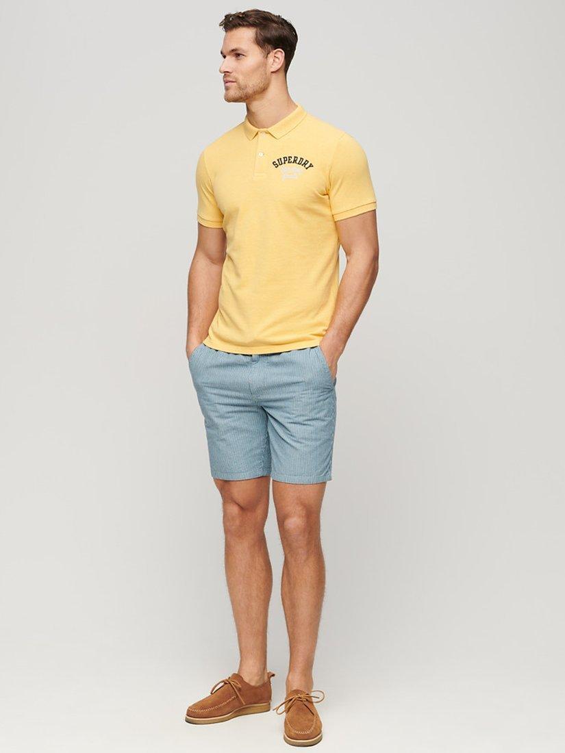 Superdry Bermuda Shorts, Indigo Chalk Stripe