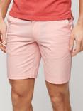 Superdry Slim Fit Stretch Chino Shorts, Pink Sunset