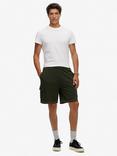 Superdry Contrast Stitch Cargo Shorts, Washed Olive