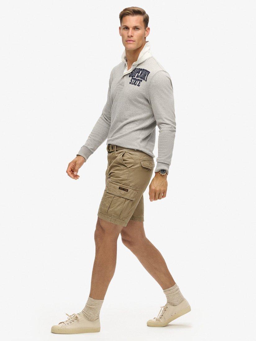 Product image 2 of 7, which shows Superdry Heavy Cargo Shorts, Dress Beige, 28R