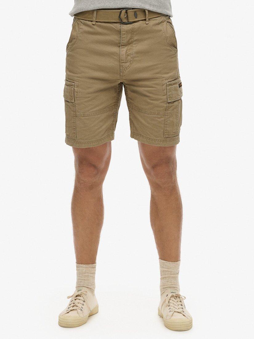 Product image 4 of 7, which shows Superdry Heavy Cargo Shorts, Dress Beige, 28R