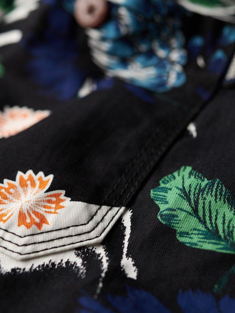 Product image 3 of 5, which shows Superdry Floral Print Bermuda Shorts, Aya Black Floral, S