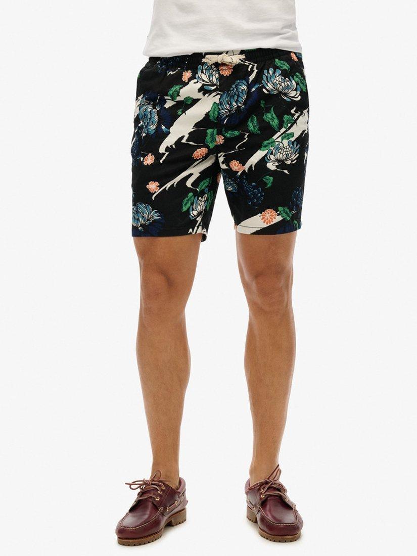 Product image 4 of 5, which shows Superdry Floral Print Bermuda Shorts, Aya Black Floral, S