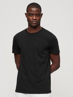 Superdry Crew Neck Slub Short Sleeved T-Shirt, Black