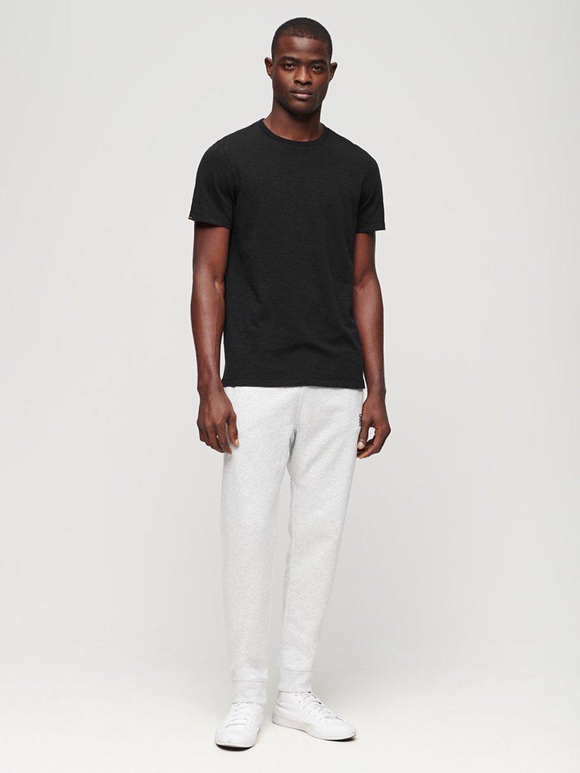 Product image 2 of 4, which shows Superdry Crew Neck Slub Short Sleeved T-Shirt, Black, S