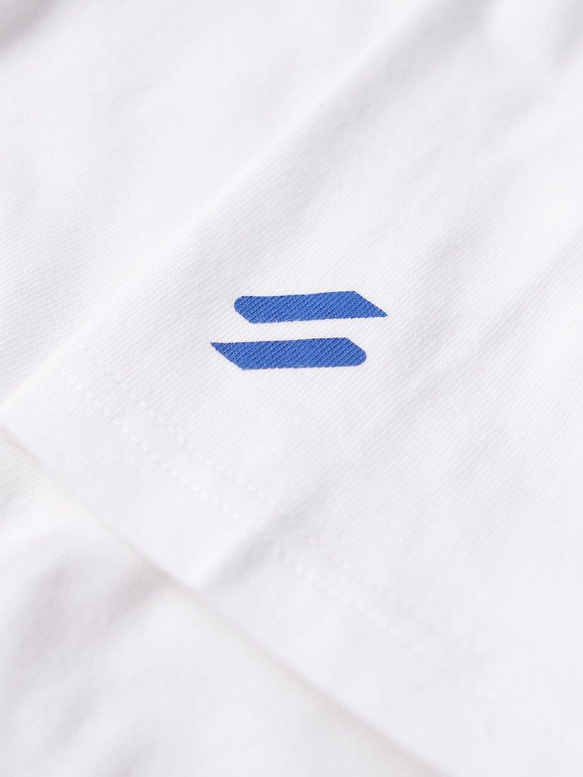 Product image 3 of 5, which shows Superdry Core Logo Loose T-Shirt, Brilliant White Fade, XXL