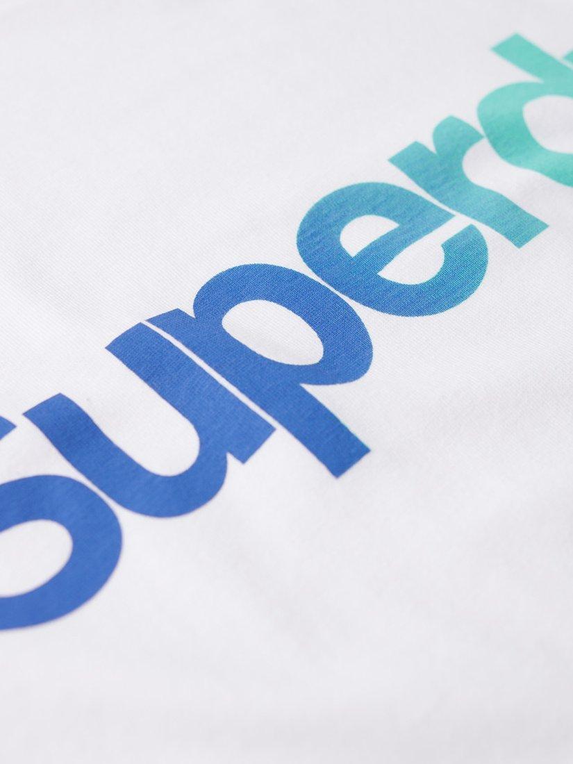 Product image 5 of 5, which shows Superdry Core Logo Loose T-Shirt, Brilliant White Fade, XXL