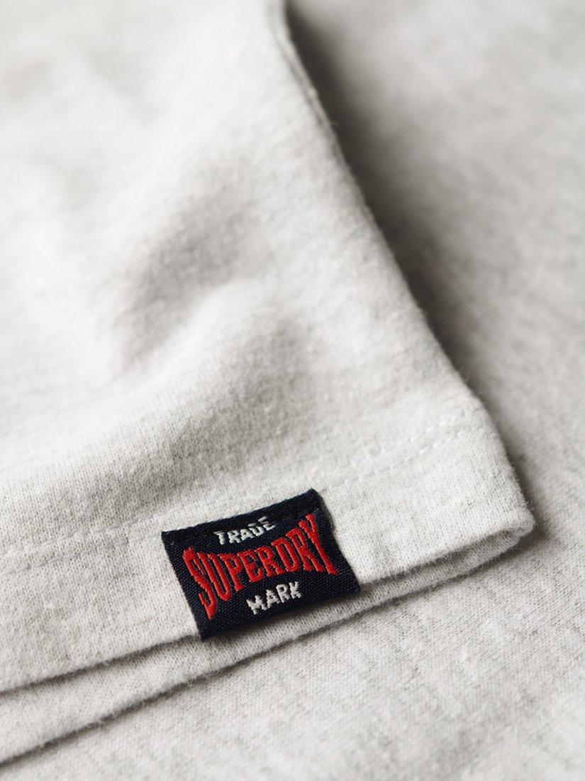 Product image 3 of 5, which shows Superdry Reworked Classic Graphic T-Shirt, Flake Grey Marl, S