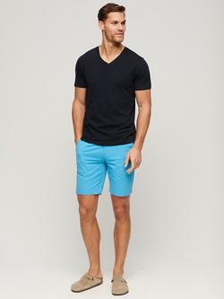 Superdry V-Neck Slub T-Shirt - view 2, Navy