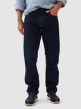 Rodd & Gunn Bexley Relaxed Mid Rise Italian Denim Jeans, Dark Blue