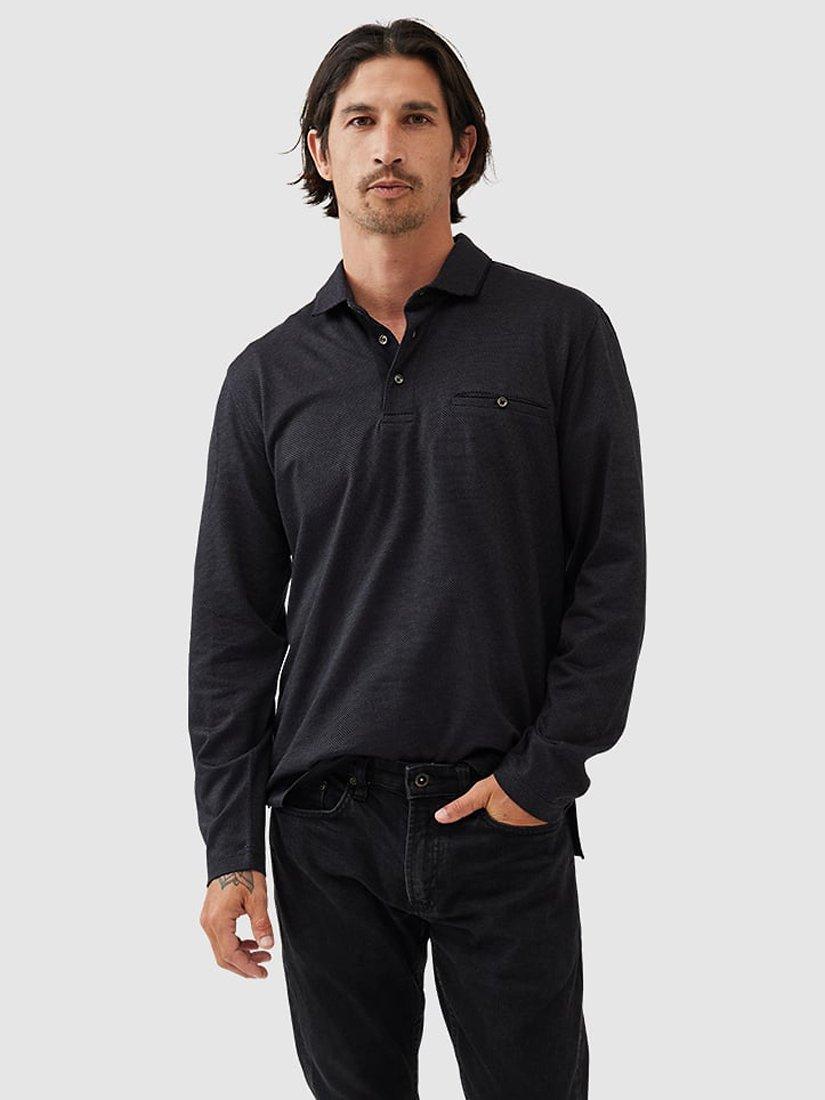 Rodd & Gunn Clinton Cotton Straight Fit Long Sleeve Polo Shirt