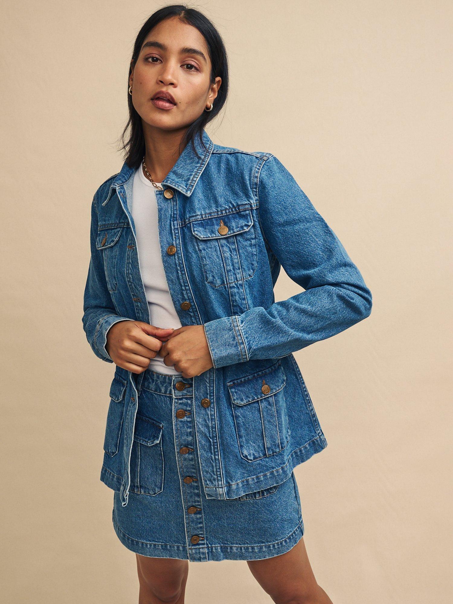 Nobody's Child Hatton Safari Denim Jacket, Blue