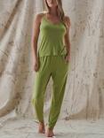 British Boxers Bamboo Camisole Pyjama Set, Tarragon