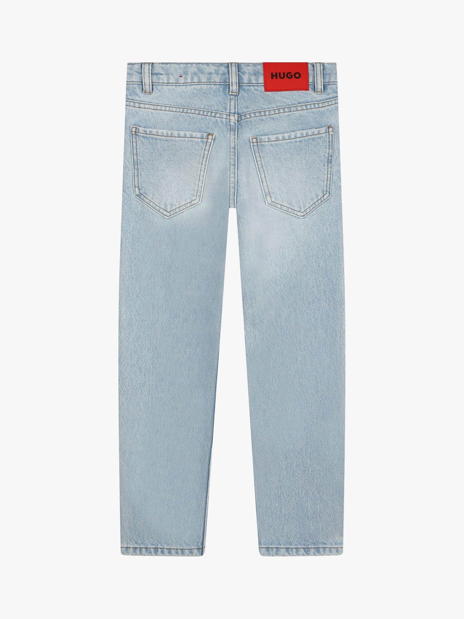 Product image 2 of 3, which shows HUGO Kids' Regular Fit Jeans, Light Blue, 8 years