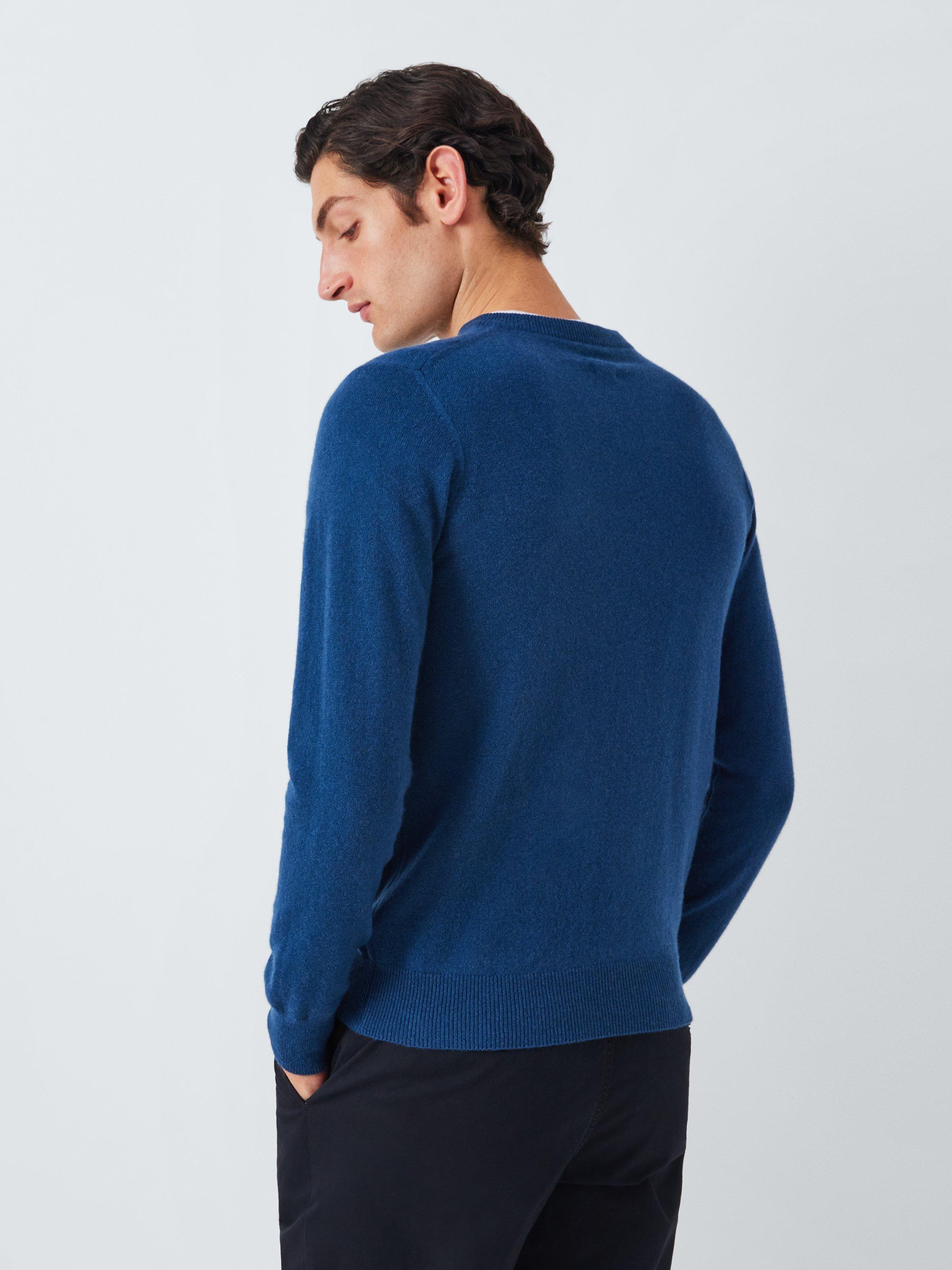 Product image 2 of 6, which shows John Lewis Made in Italy Cashmere V-Neck Jumper, Orion, M