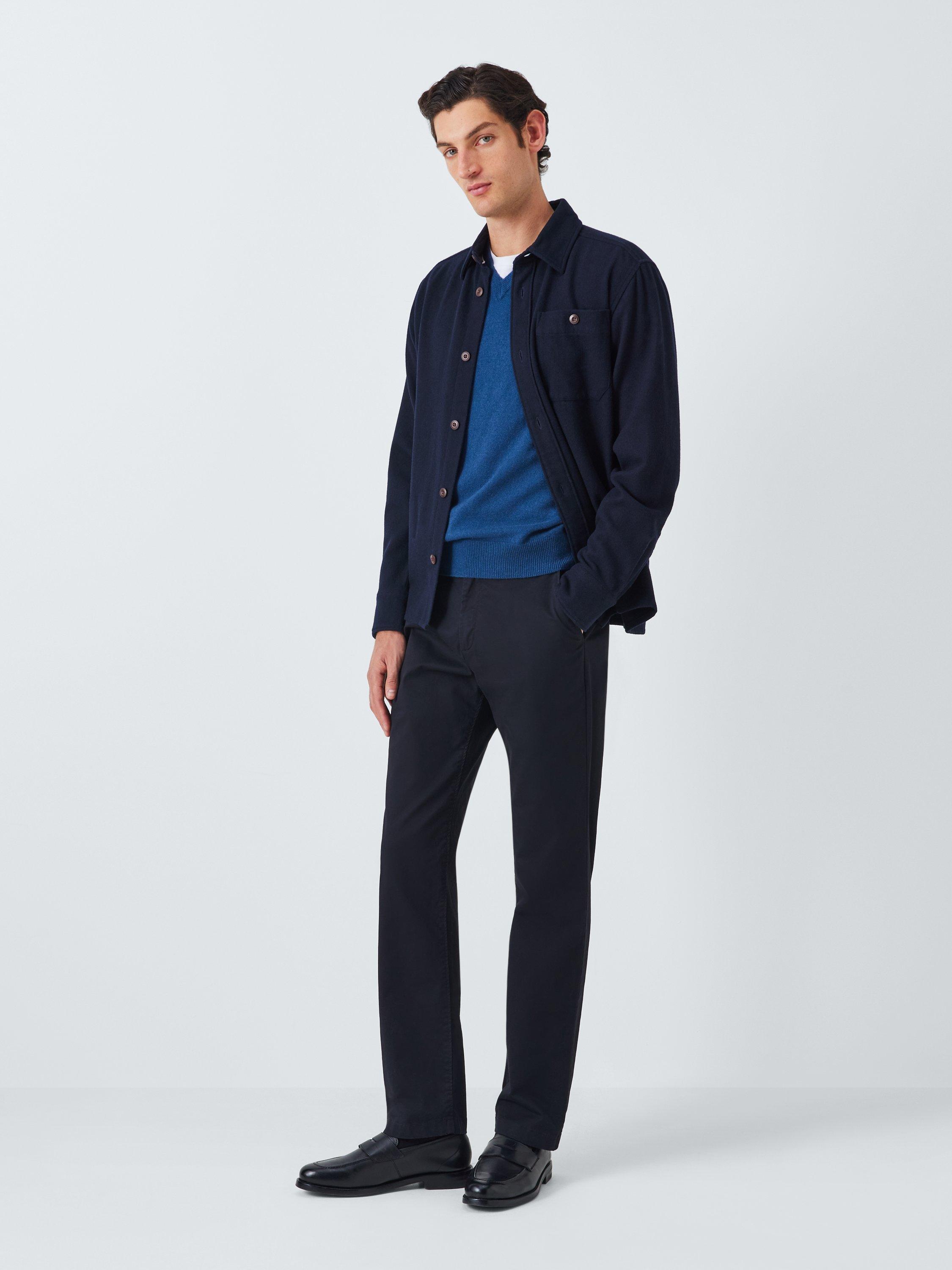 Product image 3 of 6, which shows John Lewis Made in Italy Cashmere V-Neck Jumper, Orion, M