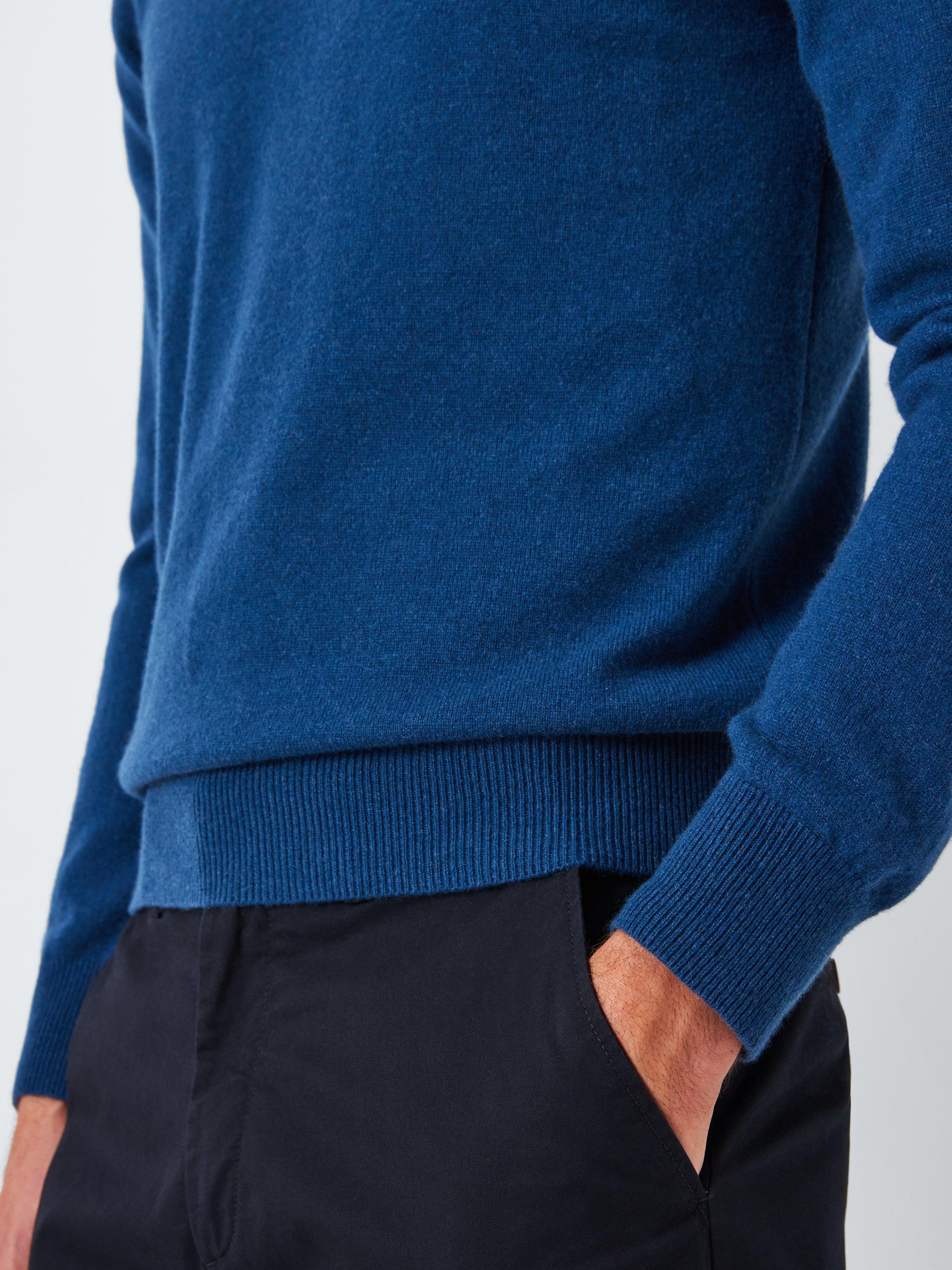 Product image 6 of 6, which shows John Lewis Made in Italy Cashmere V-Neck Jumper, Orion, M
