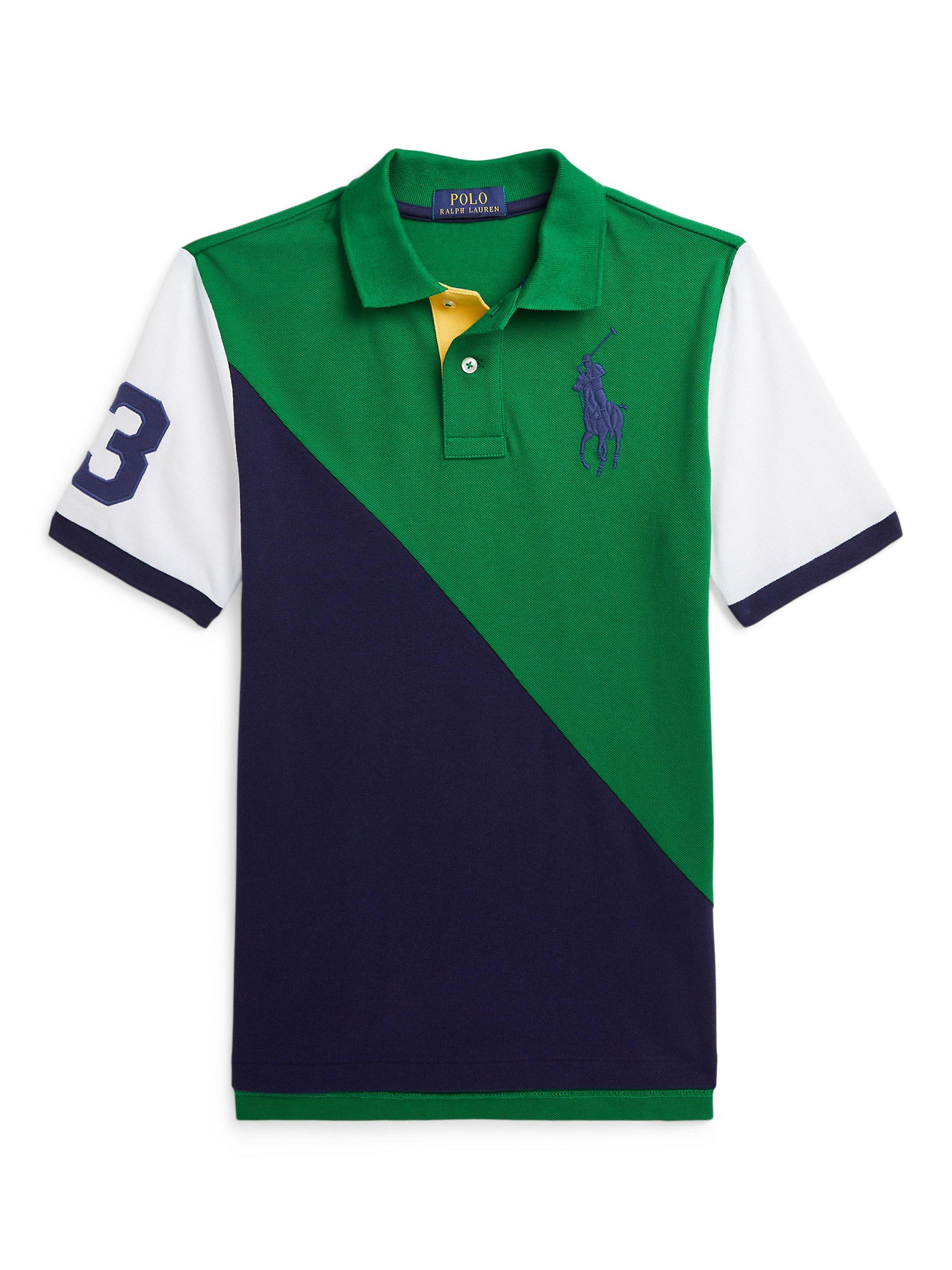 Polo ralph lauren shirt green on sale