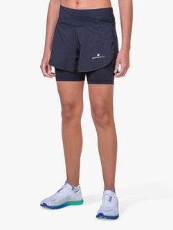 Ronhill Two-in-One Shorts, Black, 