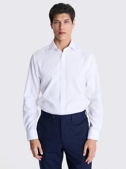 Moss Tailored Fit Royal Oxford Non-Iron Shirt, White