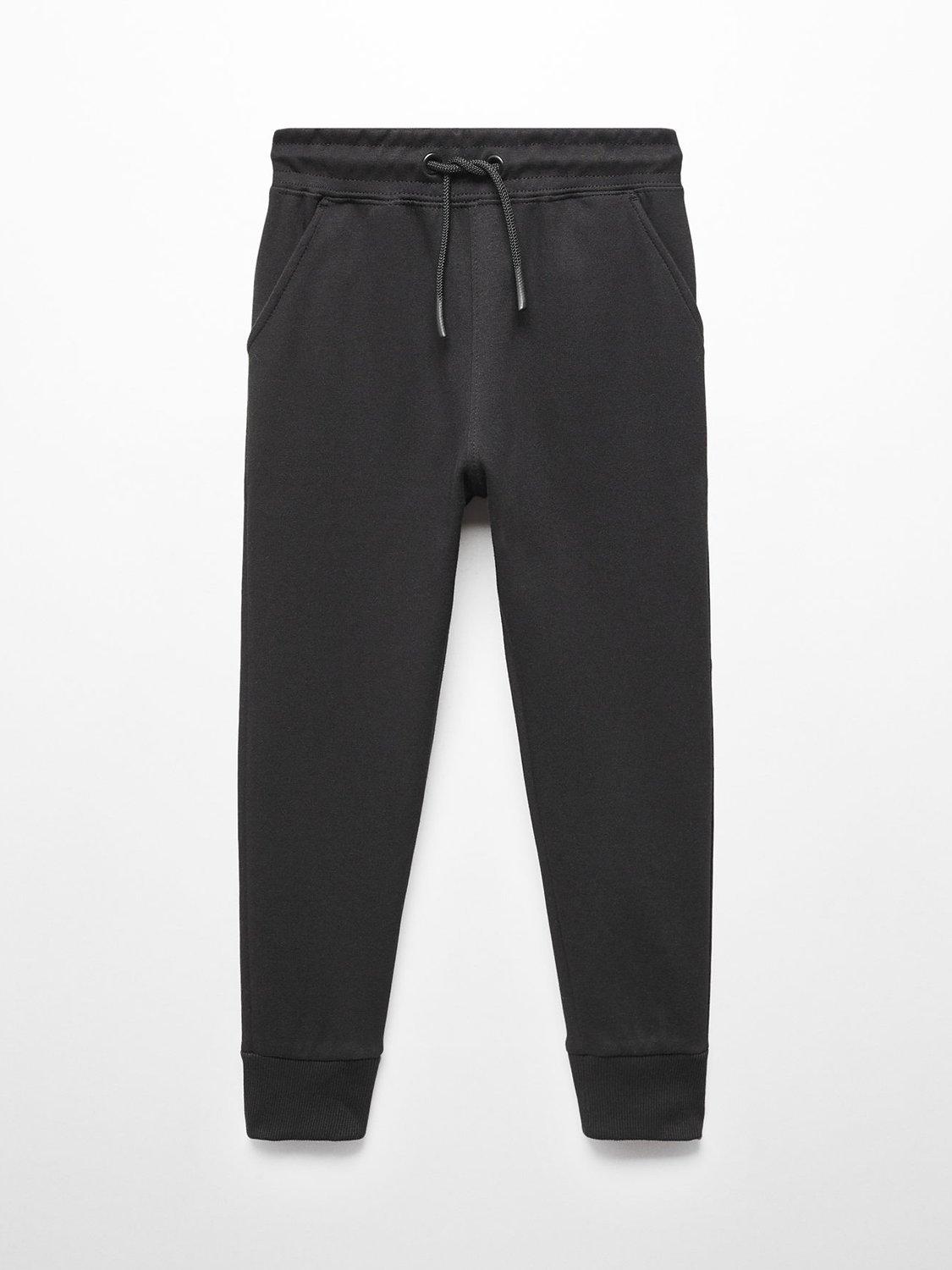 Mango Kids' Zipper Jogger Style Trousers