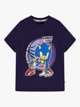 Brand Threads Kids' Sonic Prime Graphic T-Shirt, Blue