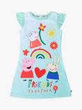 Brand Threads Baby Peppa Pig Nightie, Aqua