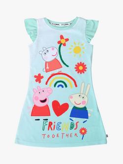 Brand Threads Baby Peppa Pig Nightie, Aqua, Aqua