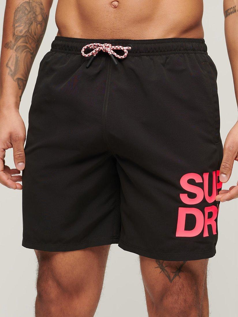 Superdry Sportswear Logo 17 Recycled Swim Shorts Black