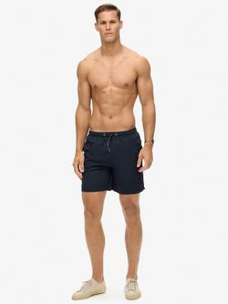Superdry Premium Embroidered 17" Swim Shorts - view 2, Navy