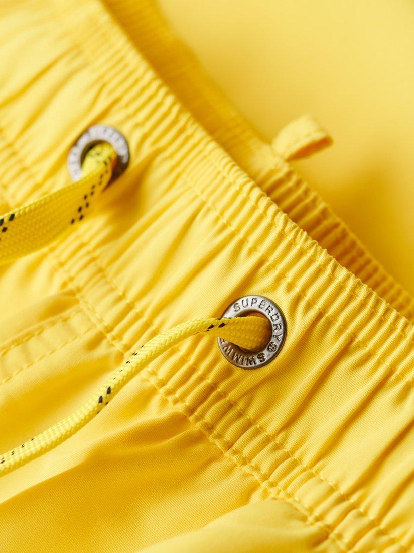 Product image 6 of 6, which shows Superdry Recycled Polo 17" Swim Shorts, Nautical Yellow, S