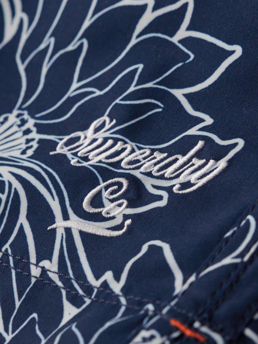 Superdry Printed 15" Swim Shorts, Chrysanthemum, S