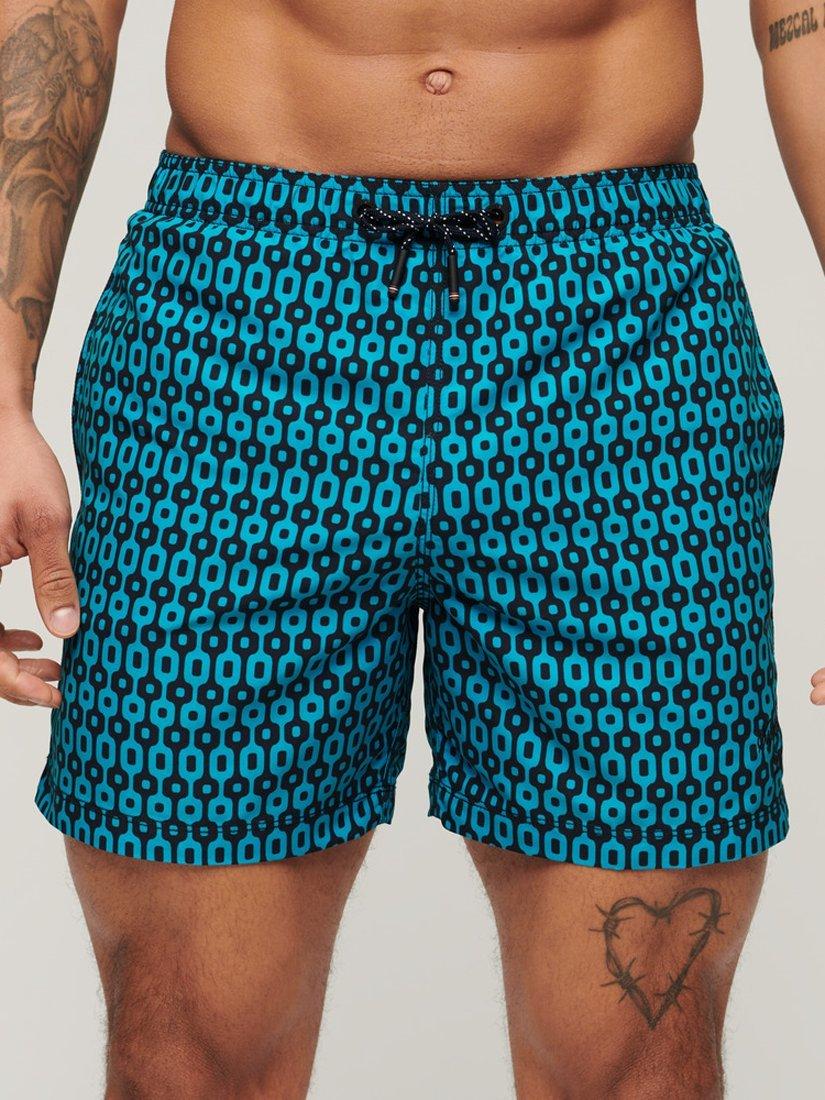 Superdry Geometric Print 15" Swim Shorts