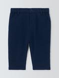 John Lewis Heirloom Collection Baby Herringbone Trousers, Navy