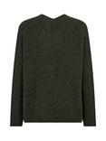MOS MOSH Thora V Neck Jumper, Grape Leaf