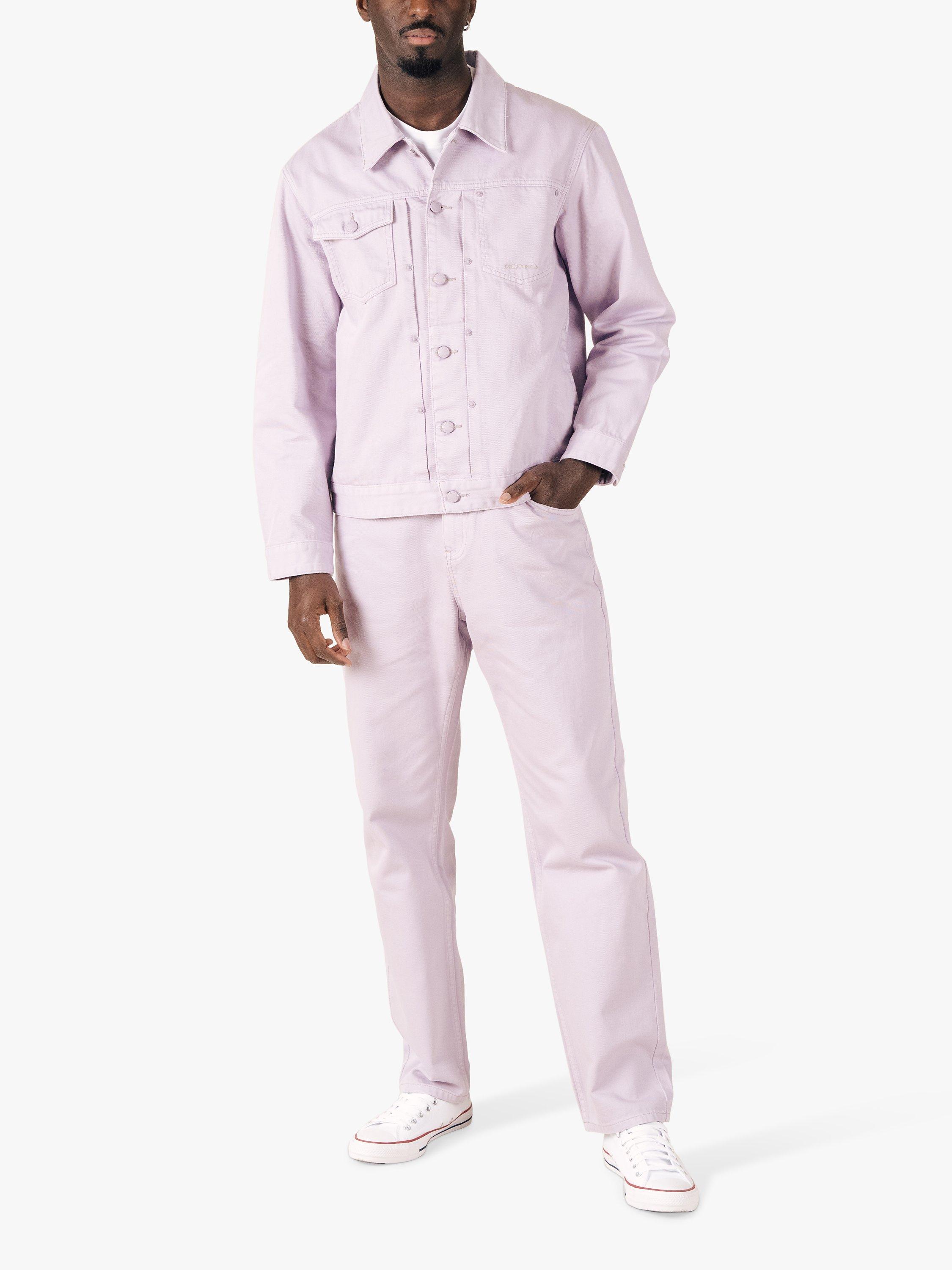 Product image 1 of 8, which shows M.C.Overalls Denim Battle Jacket, Gin Blossom, XS