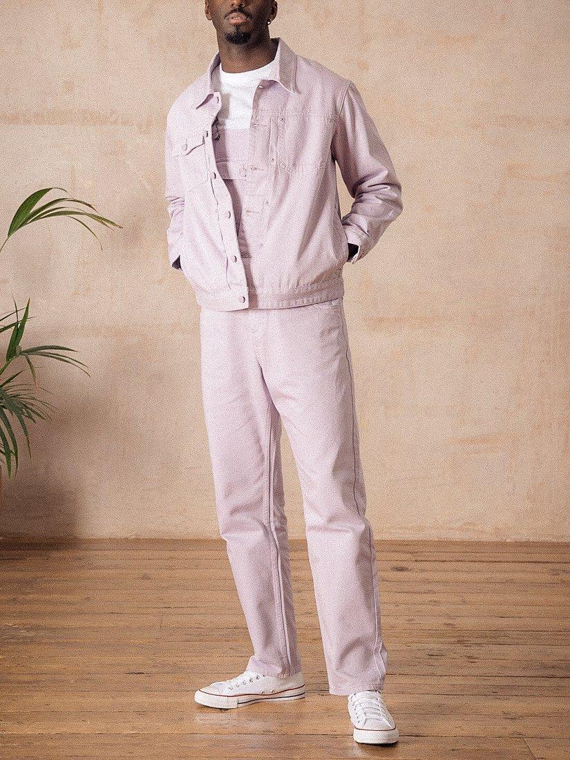 Product image 3 of 8, which shows M.C.Overalls Denim Battle Jacket, Gin Blossom, XS