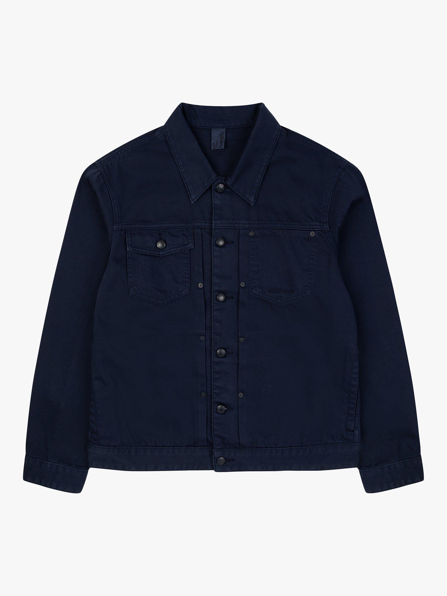 Product image 6 of 10, which shows M.C.Overalls Denim Battle Jacket, Navy, XS