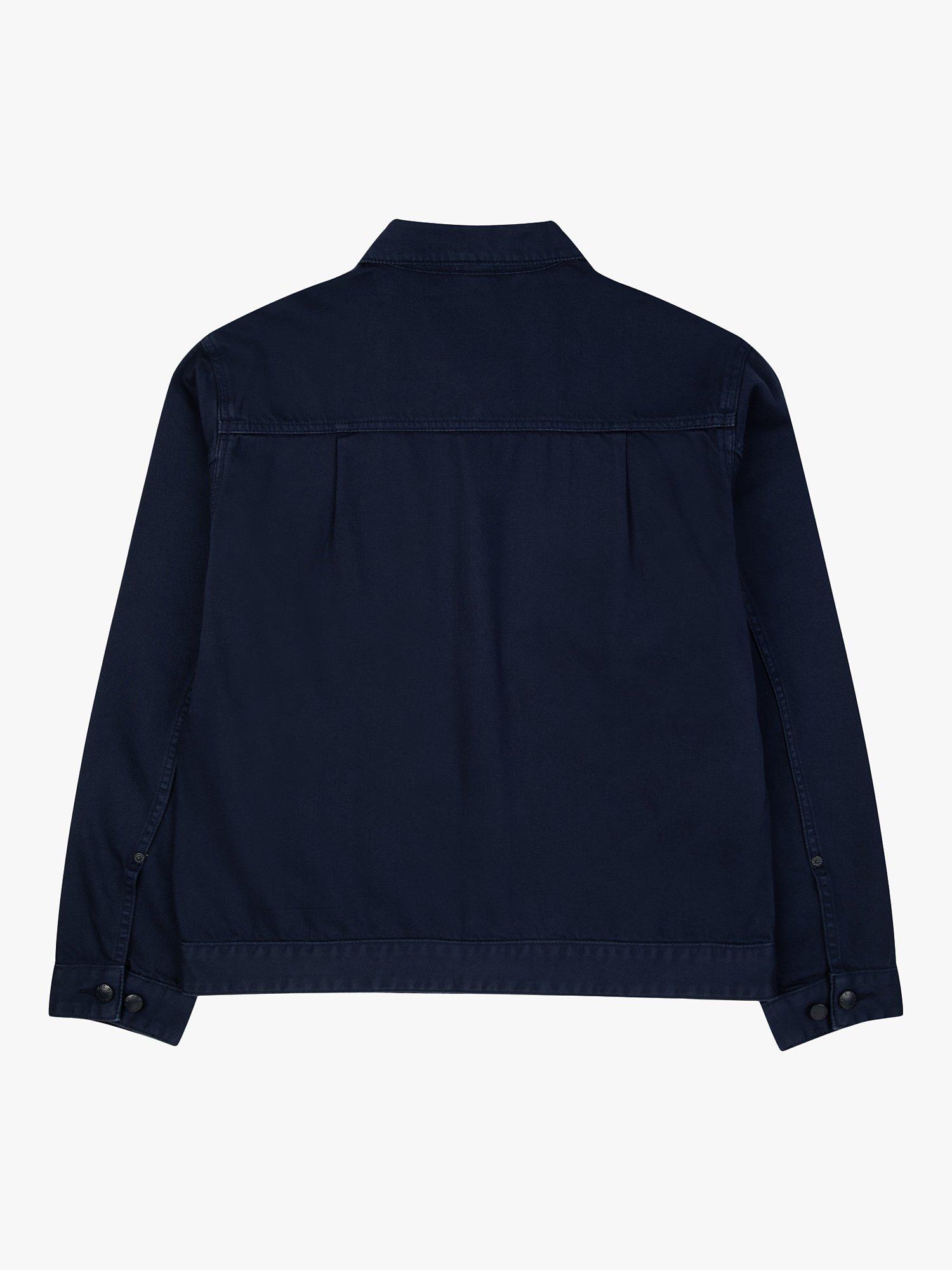 Product image 7 of 10, which shows M.C.Overalls Denim Battle Jacket, Navy, XS