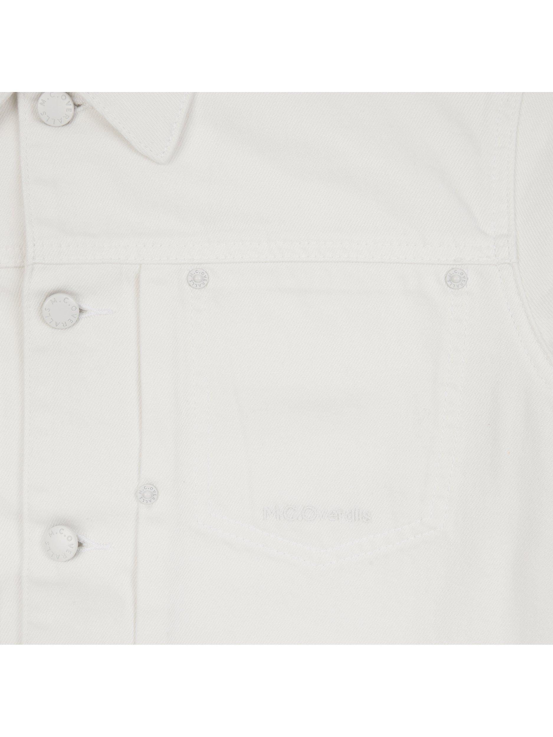 Product image 5 of 6, which shows M.C.Overalls Denim Battle Jacket, Ivory, XS