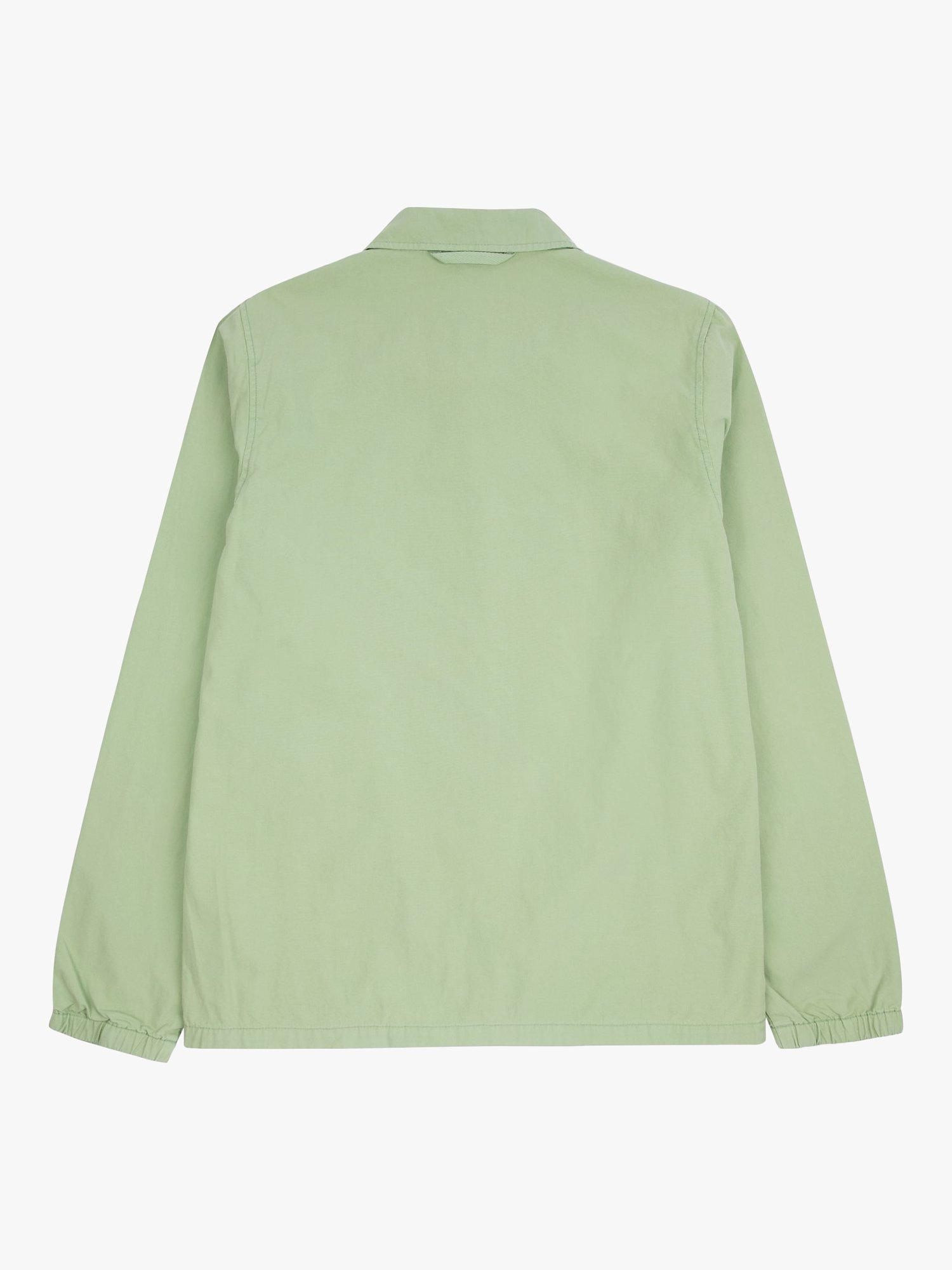 Product image 7 of 9, which shows M.C.Overalls Lightweight Cotton Coach Jacket, Dark Mint, XS