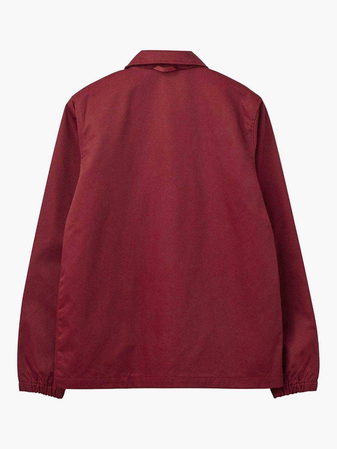 Product image 2 of 4, which shows M.C.Overalls Fitted Coach Jacket, Burgundy, S