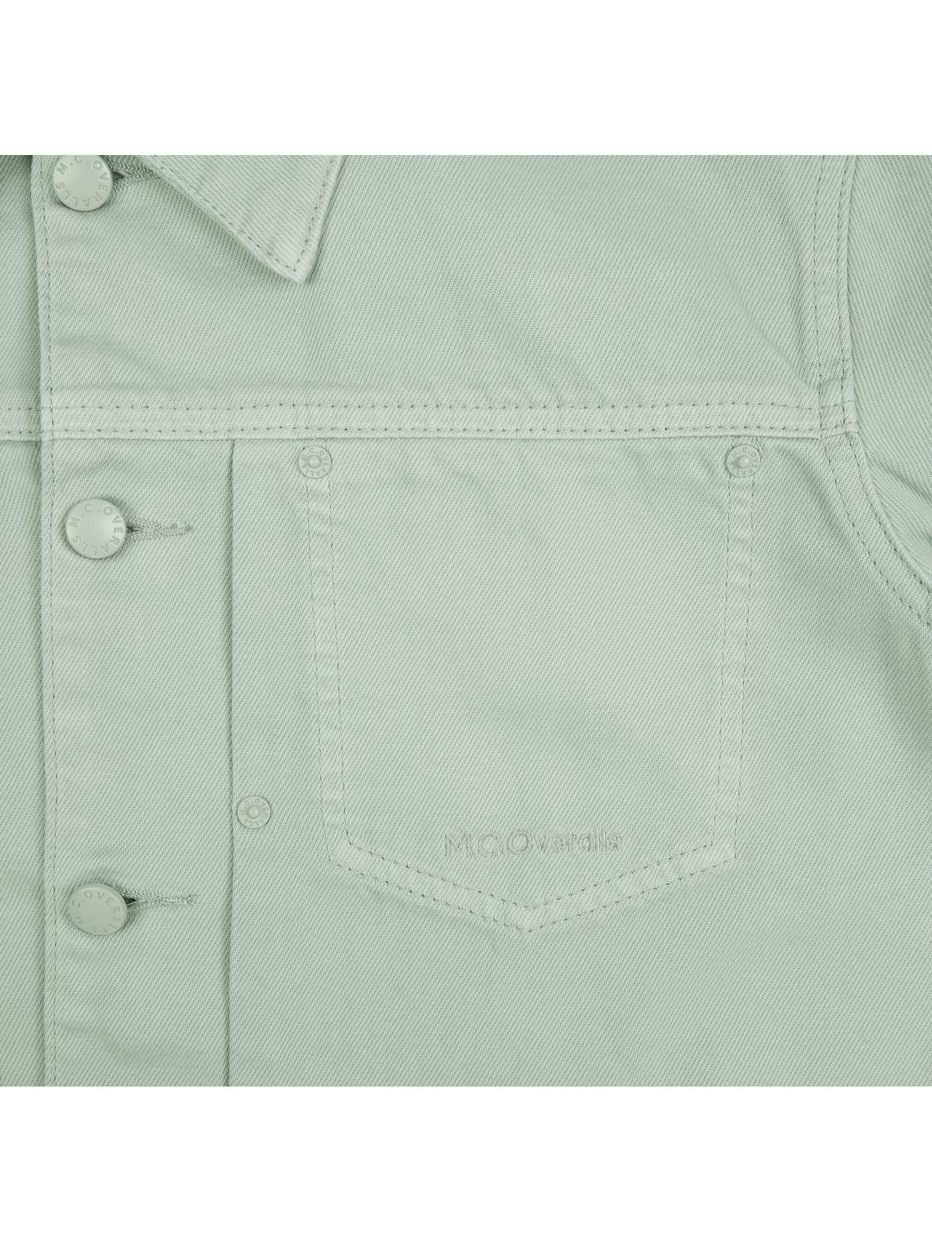Product image 5 of 6, which shows M.C.Overalls Denim Battle Jacket, Mint, XS