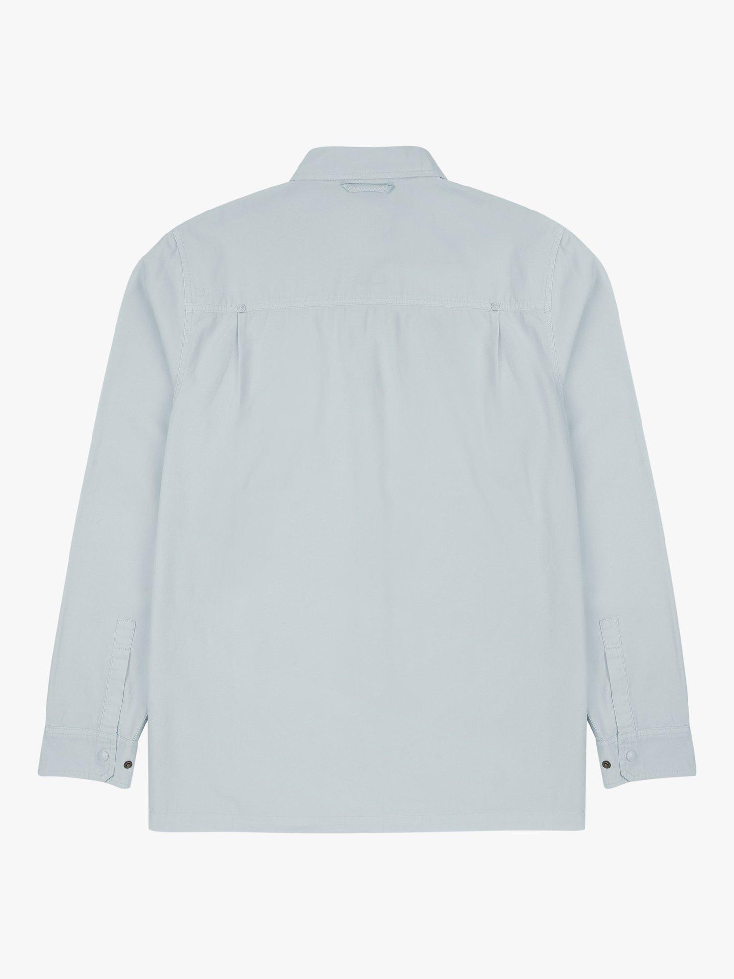 Product image 2 of 4, which shows M.C.Overalls Lightweight Relaxed Snap Button Shirt, Illusion Blue, XS