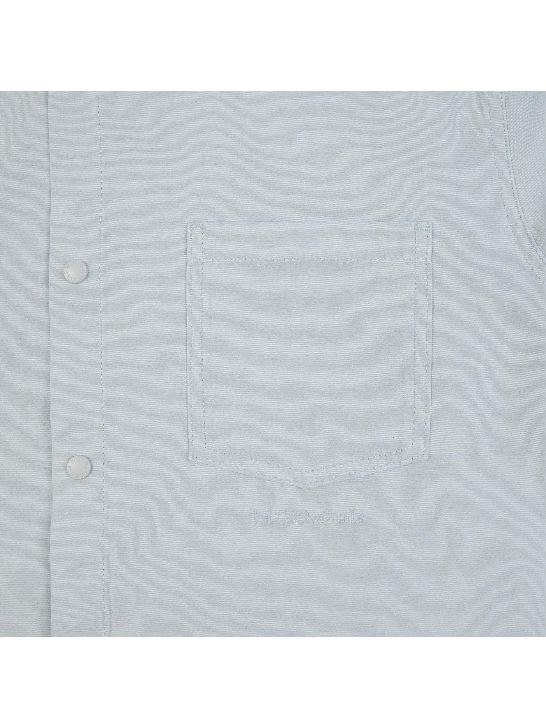 Product image 3 of 4, which shows M.C.Overalls Lightweight Relaxed Snap Button Shirt, Illusion Blue, XS